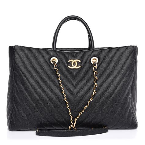 chanel caviar chevron